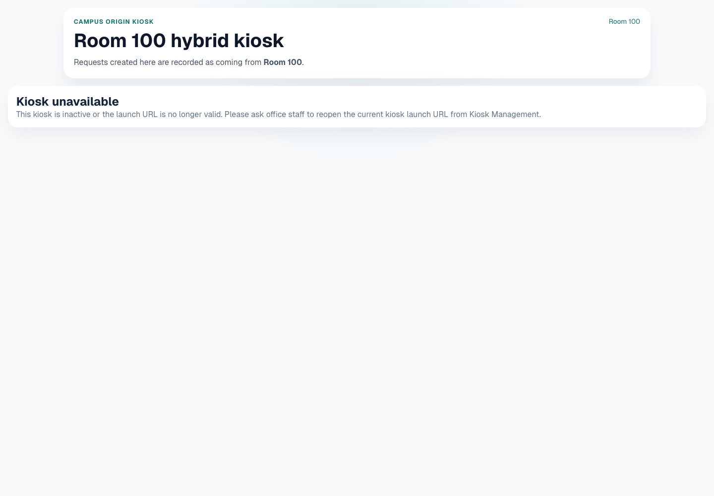Origin kiosk screenshot